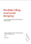 Rapport fra CEVEA: Nordiske tiltag mod social dumping